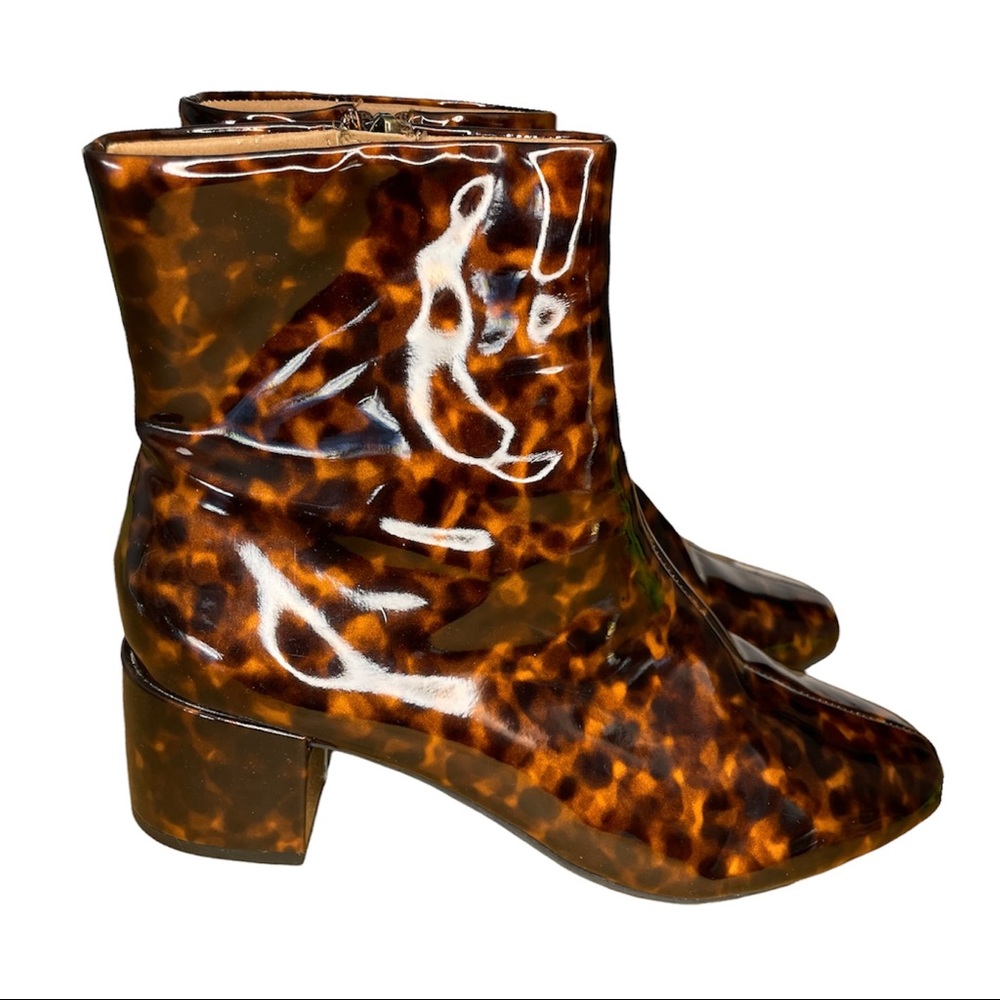 Tortoise Square Toe Ankle Boot🚫SOLD🚫 - Picture 9 of 12